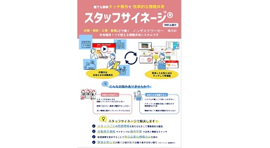 スタッフサイネージ